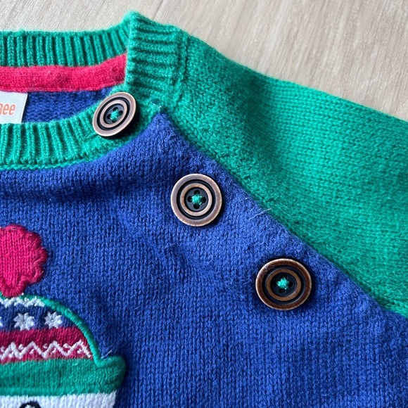 Gymboree sweater embroidered with snowman size 18-24 months - Picture 4 of 4